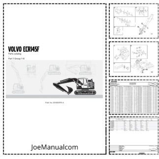 Volvo ECR145F Excavator Parts Catalog 20063270A