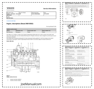 Volvo EW145B Wheeled Excavator Service Manual 2019