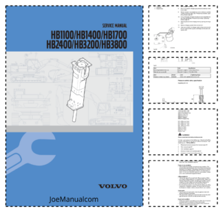 Volvo HB Series Hydraulic Breaker Service Manual VOE21A1001969H