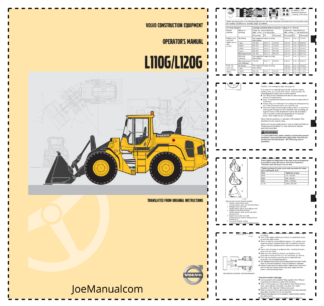 Volvo L110G L120G Wheel Loader Operators Manual 20026932D