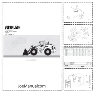 Volvo L150H Wheel Loader Parts Catalog 5824 5920- 9185- 14267- and UP