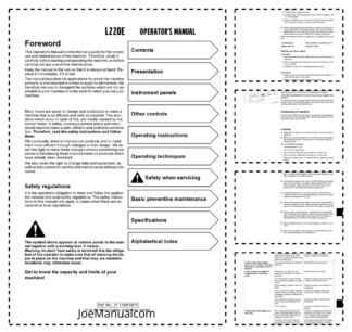 Volvo L220E Wheel Loader Operators Manual 2116696811