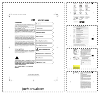 Volvo L330E Wheel Loader Operators Manual 2116696837