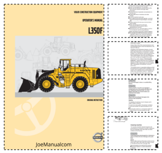 Volvo L350F Wheel Loader Operators Manual 2003855F