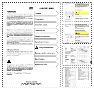 Volvo L70D Wheel Loader Operators Manual 2126696694