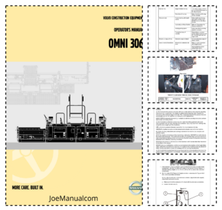 Volvo OMNI 306 Screed Operators Manual