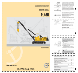 Volvo PL4611 Crane Operators Manual VOE21B1004394