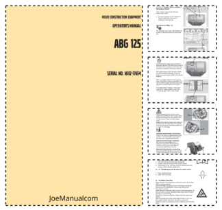 Volvo Titan 125 EPM Tracked Paver Operators Manual SN 16112-17654