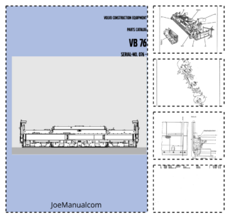 Volvo VB76 Screed Parts Catalog SN 076 and UP