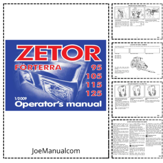 Zetor Forterra 95 105 115 125 Tractor Operators Manual 01-2009