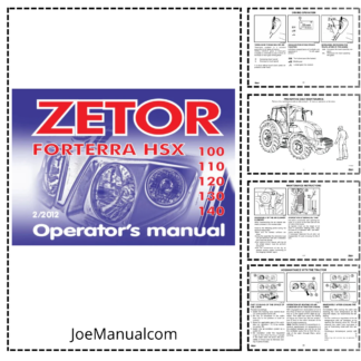 Zetor Forterra HSX 100 110 120 130 140 Tractor Operators Manual 02-2012