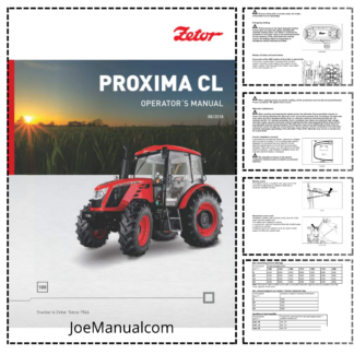 Zetor Proxima CL Tractor Operators Manual 08-2018