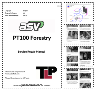 asv PT-100 Forestry Rubber Track Loader Service Manual 2016