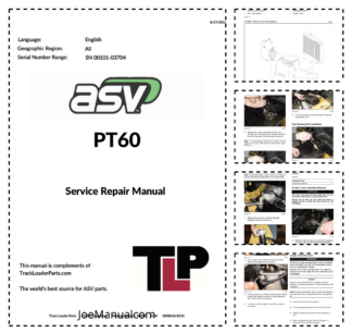 asv PT-60 Rubber Track Loader Service Repair Manual