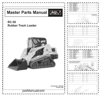 asv RC-50 Rubber Track Loader Parts Catalog