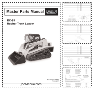 asv RC-85 Rubber Track Loader Parts Catalog