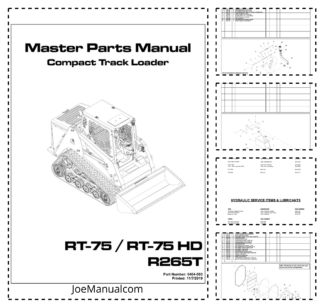 asv RT-75 RT-75HD R265T Compact Track Loader Parts Catalog