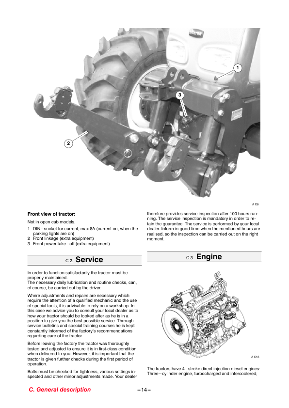 Valtra A72 A82 A92 A72L A82L A92L Tractor Operators Manual - Image 12