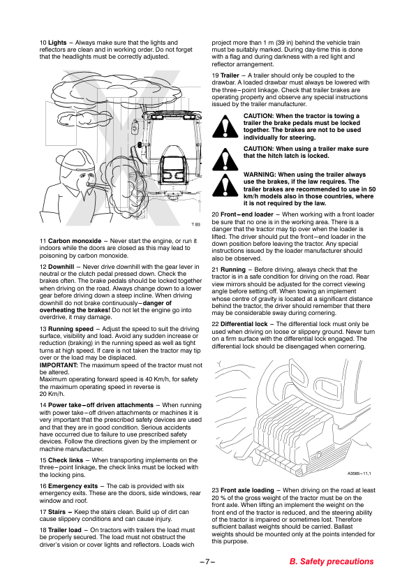 Valtra A72 A82 A92 A72L A82L A92L Tractor Operators Manual - Image 9