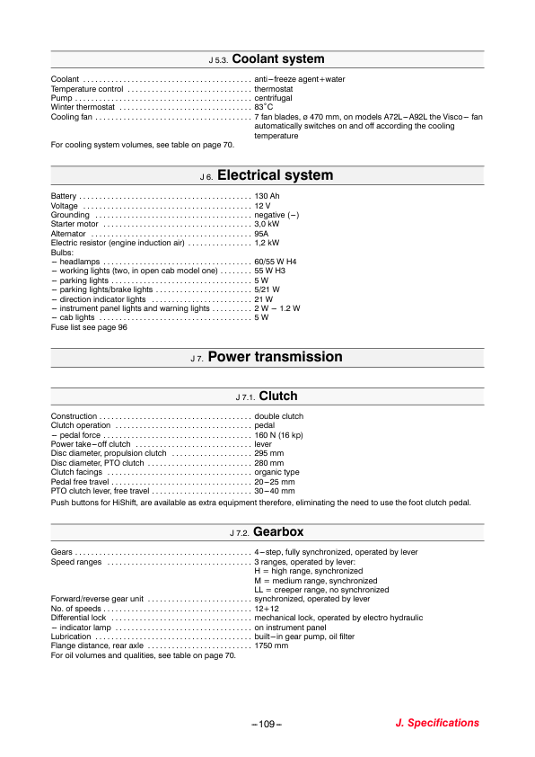 Valtra A72 A82 A92 A72L A82L A92L Tractor Operators Manual - Image 10