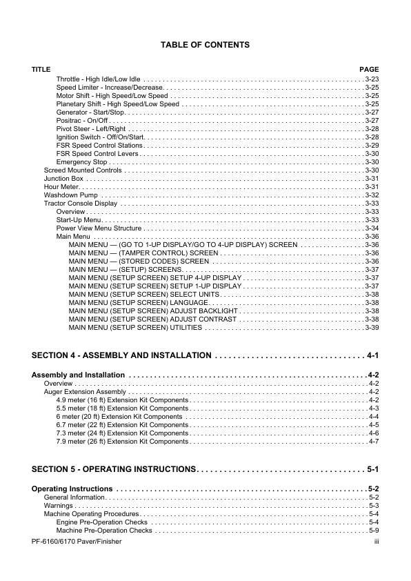 Volvo 6160 6170 Paver Operators Manual VOE21A1004272H - Image 5