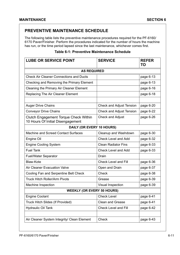 Volvo 6160 6170 Paver Operators Manual VOE21A1004272H - Image 10