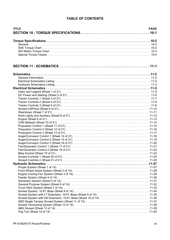 Volvo 6160 6170 Paver Operators Manual VOE21A1004272H - Image 9