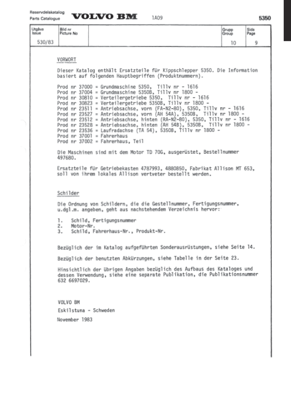 Volvo BM 5350 Articulated Dump Truck Parts Catalog VOE6316697232H - Image 10