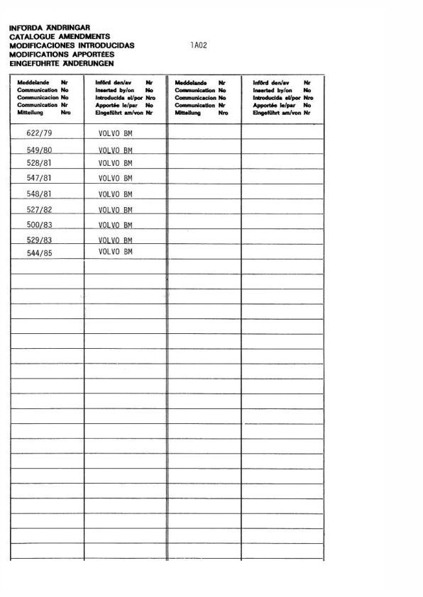 Volvo BM 861 Articulated Dump Truck Parts Catalog 6316697230 - Image 4