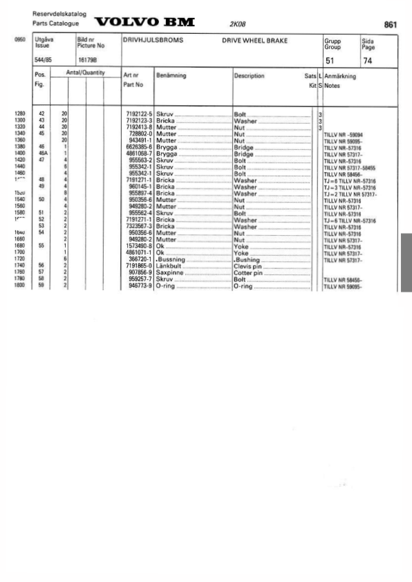 Volvo BM 861 Articulated Dump Truck Parts Catalog 6316697230 - Image 13