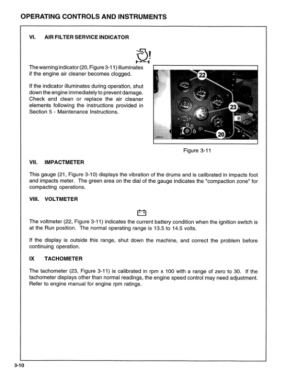 Volvo DD130 Vibratory Compactor Operation and Maintenance manual VOE21A1004843H - Image 14