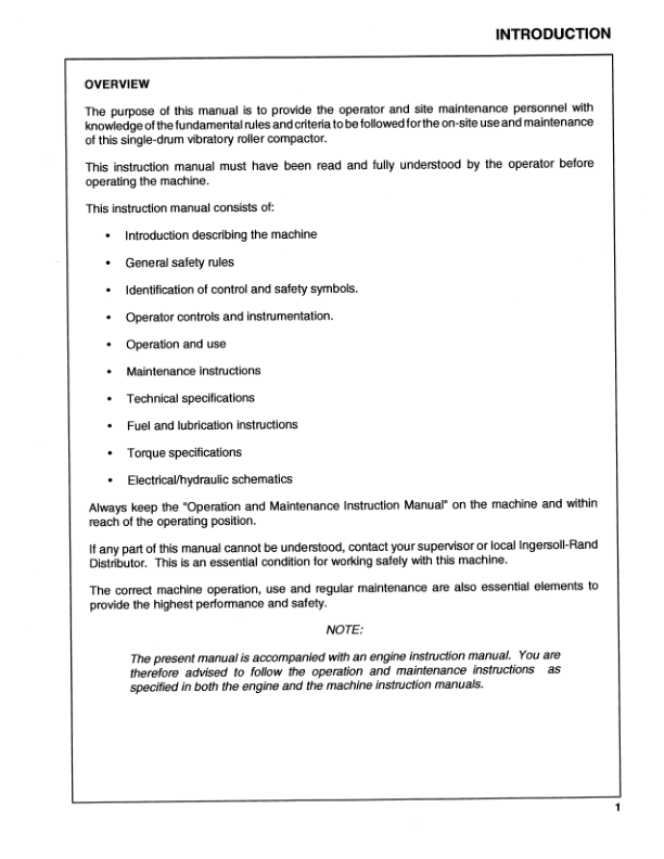 Volvo DD130 Vibratory Compactor Operation and Maintenance manual VOE21A1004843H - Image 8