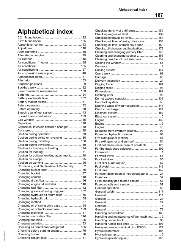Volvo EC150 Excavator Operators Manual 2134355123 - Image 13