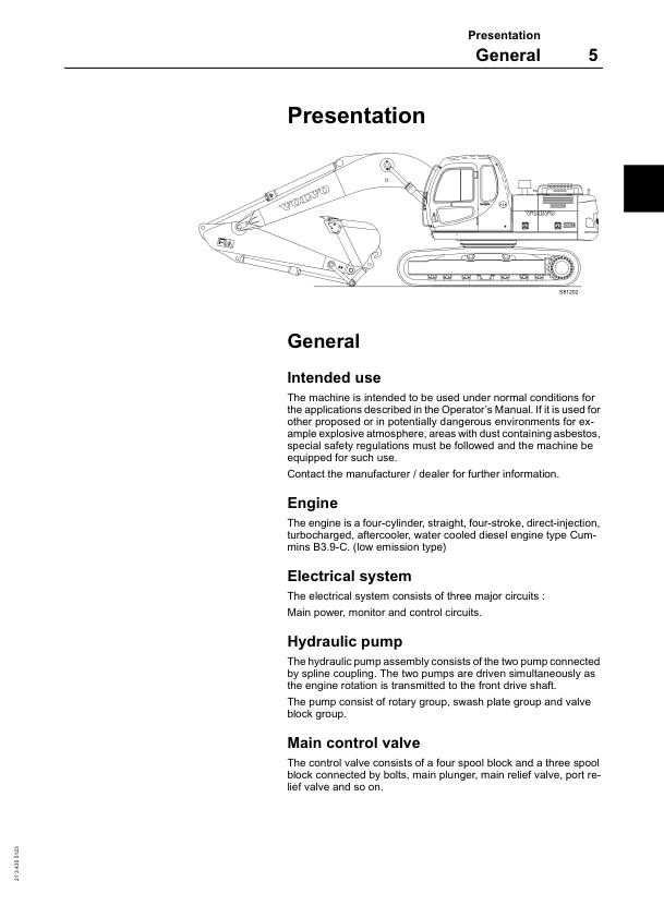 Volvo EC150 Excavator Operators Manual 2134355123 - Image 6