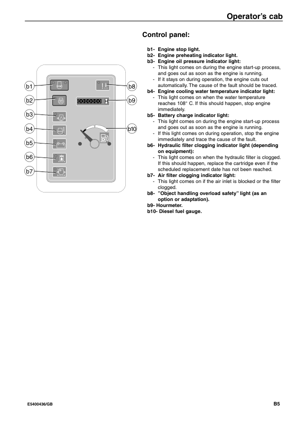 Volvo EC20 Type 263 XT XTV Excavator Operators Manual E5400436GB - Image 12