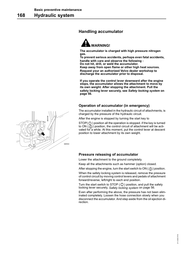 Volvo EC210 Excavator Operators Manual 2134355114 - Image 13