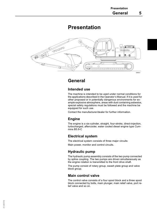 Volvo EC210 Excavator Operators Manual 2134355114 - Image 6