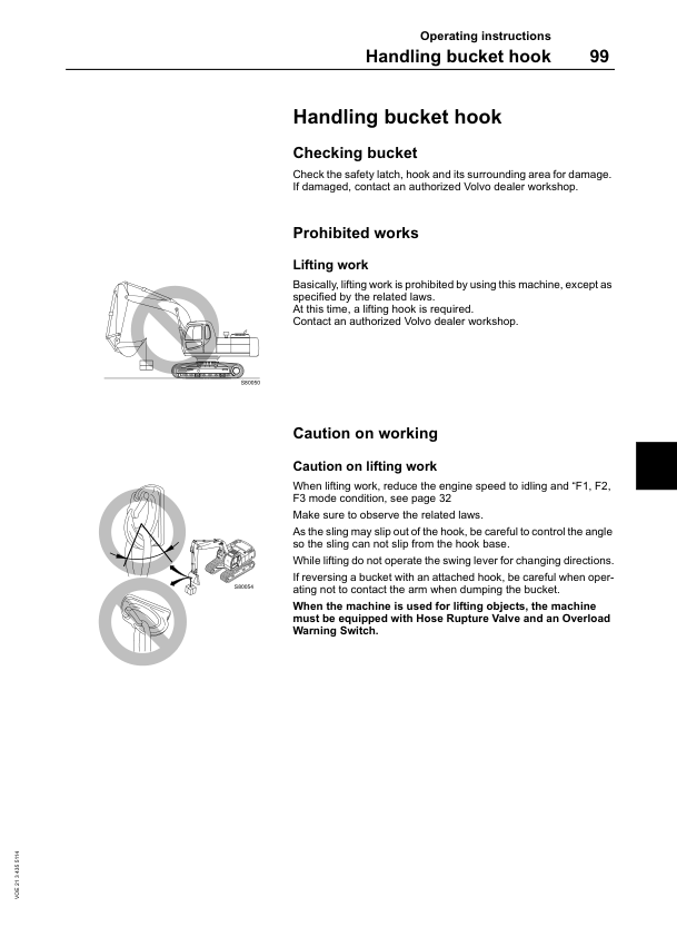 Volvo EC210 Excavator Operators Manual VOE2134355114H - Image 17
