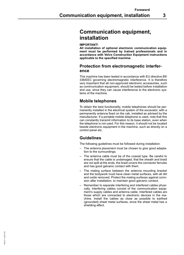 Volvo EC210B Excavator Operators Manual 2114355133 - Image 5