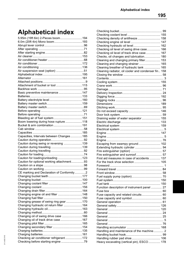 Volvo EC240 Excavator Operators Manual 2134355115 - Image 15