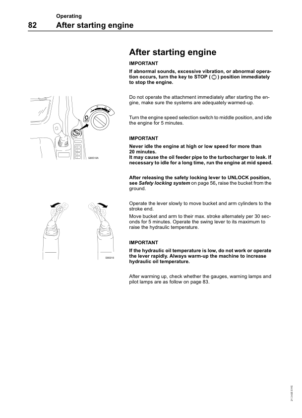 Volvo EC240 Excavator Operators Manual VOE2134355115H - Image 16