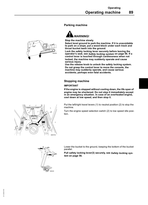 Volvo EC240 Excavator Operators Manual VOE2134355115H - Image 17