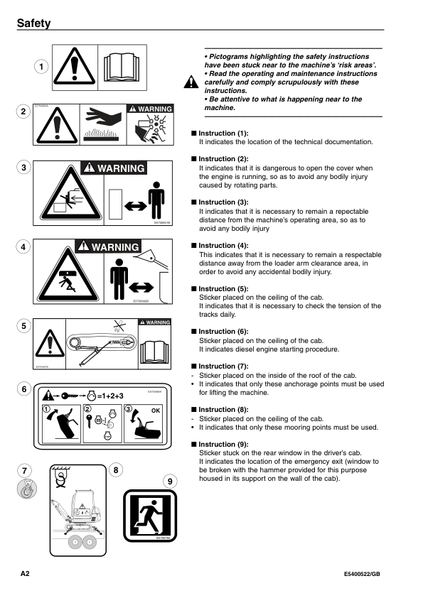 Volvo EC25 Type 281 Excavator Operators Manual E5400522GB - Image 6
