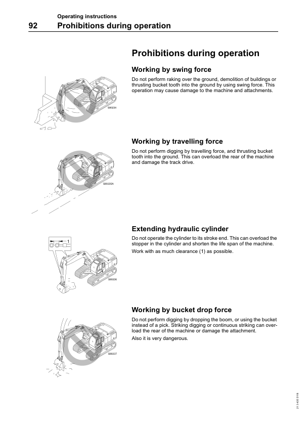 Volvo EC290 Excavator Operators Manual 2134355118 - Image 18