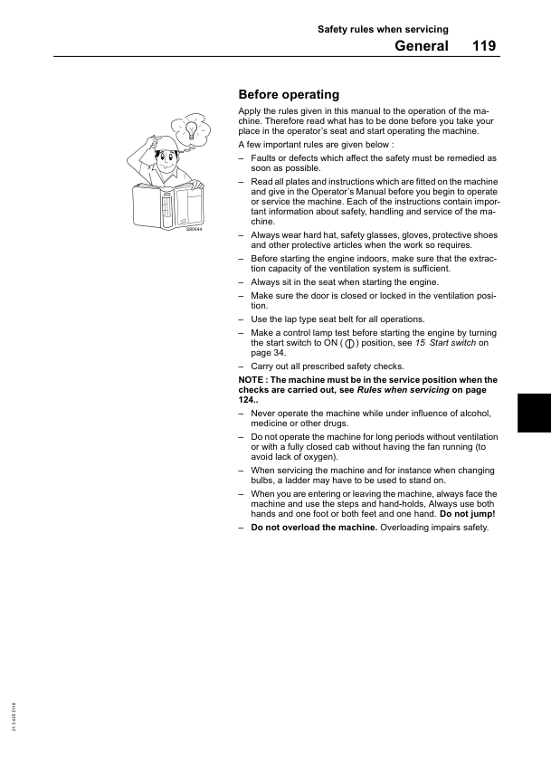 Volvo EC290 Excavator Operators Manual 2134355118 - Image 10