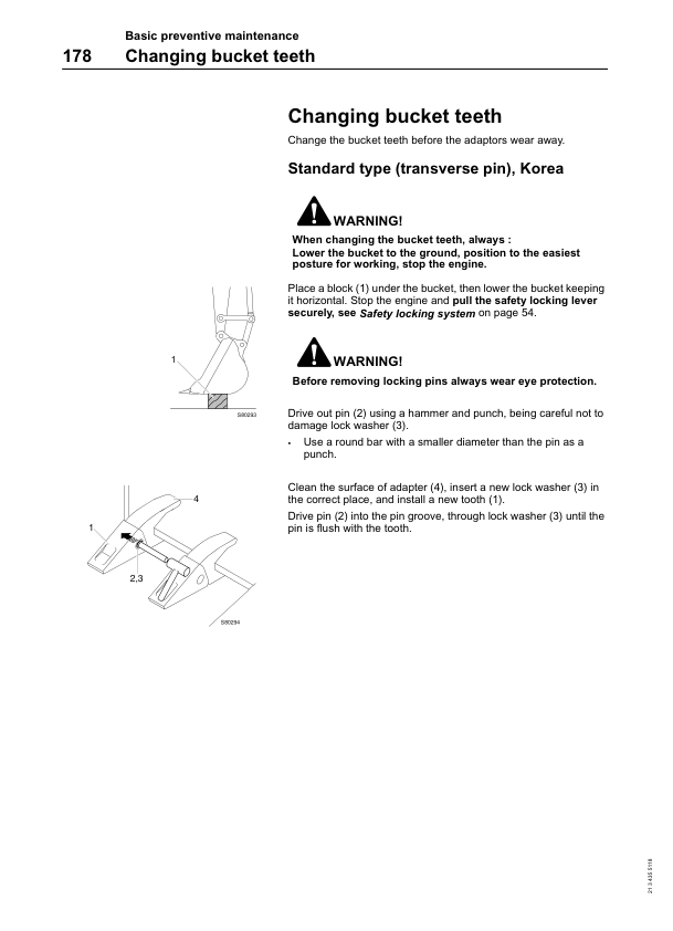 Volvo EC290 Excavator Operators Manual 2134355118 - Image 12