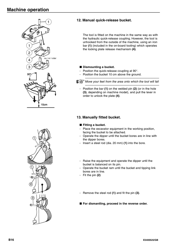 Volvo EC30 Type 282 Excavator Operators Manual E5400525GB - Image 13