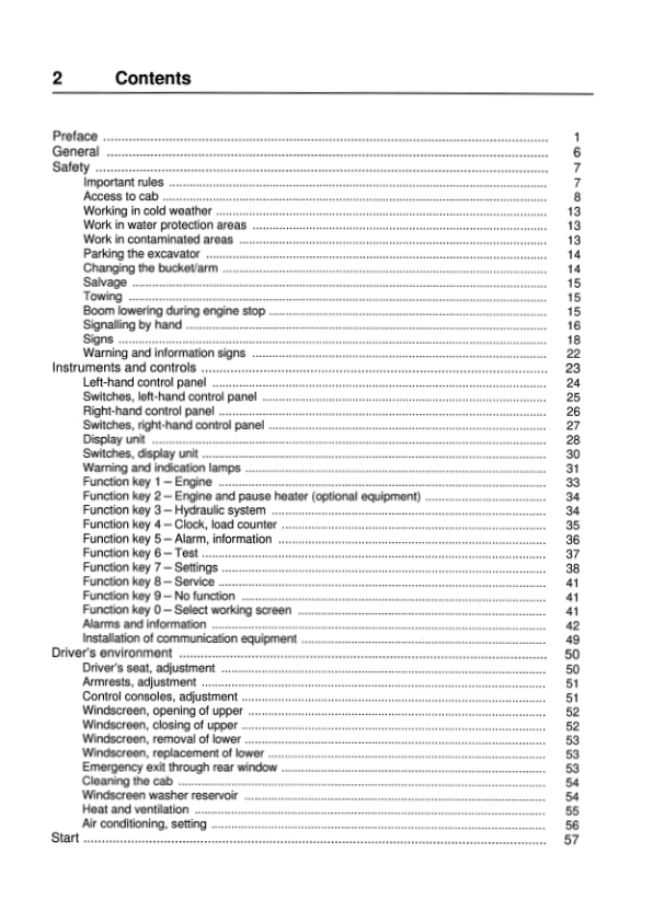 Volvo EC340 Excavator Operators Manual VOE2134301077 - Image 5