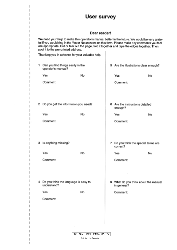 Volvo EC340 Excavator Operators Manual VOE2134301077 - Image 2