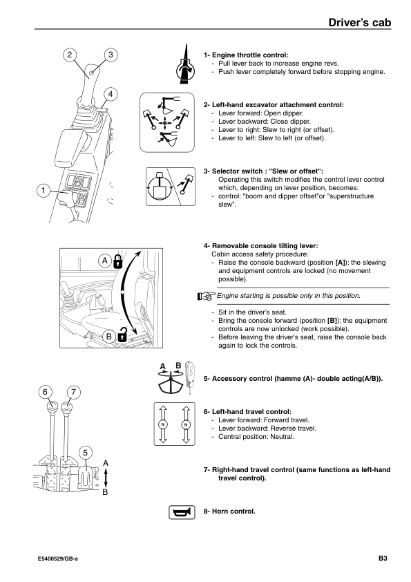 Volvo EC45 Type 284 Excavator Operators Manual E5400529 - Image 10